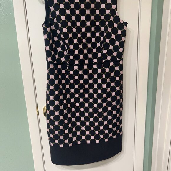 Ann Taylor Black Pink and Green Dress Size 14 - Picture 4 of 4